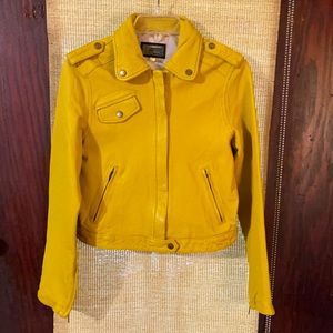 Current/Elliot Leather Moto Jacket